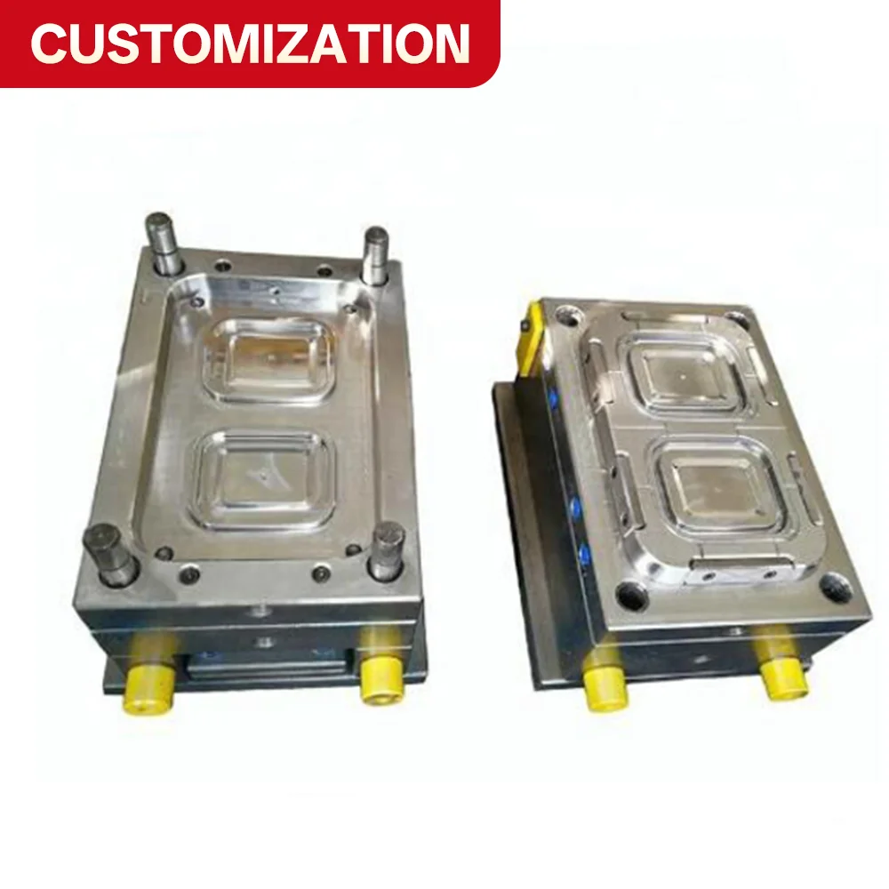 OEM 8 Cavity Injection Mold  Plastic precast mould  Mould on Rubber Molding Products Stainless Steel Alloy Die Steel mouldings f
