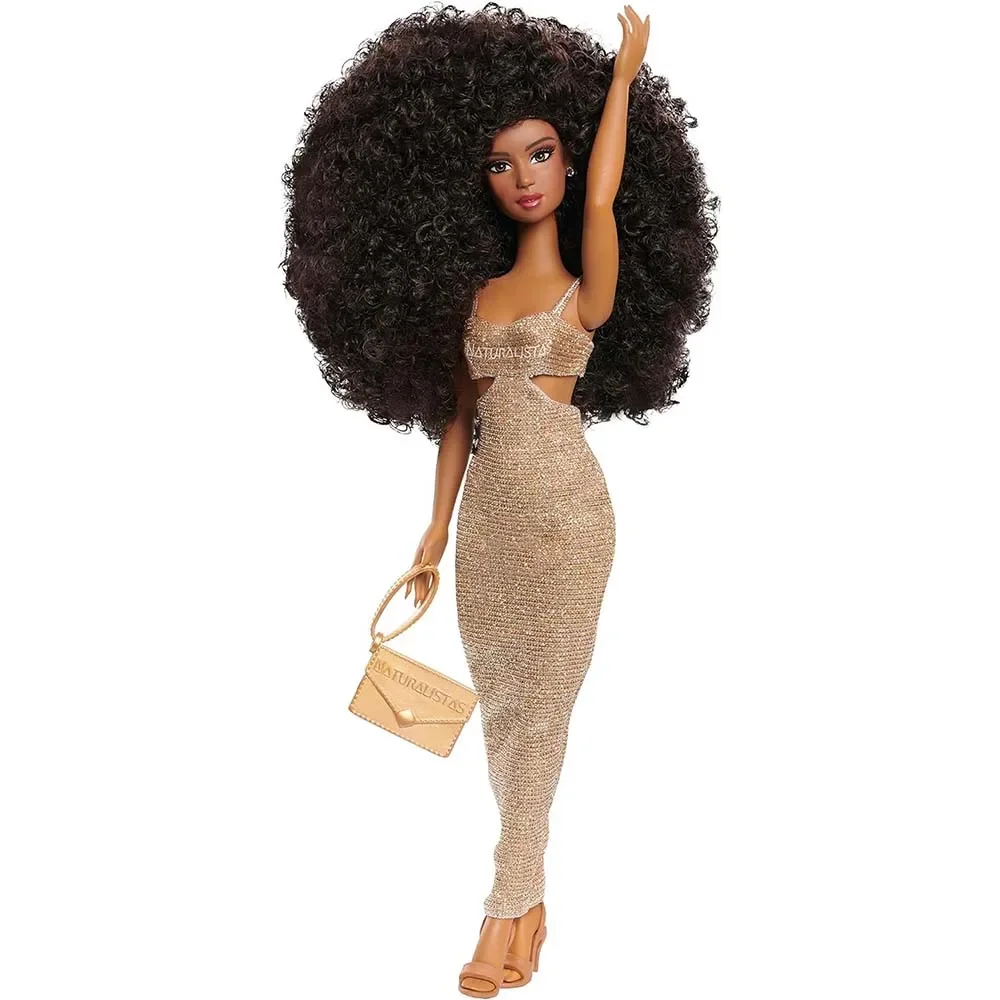 11.5-inch Grace Fashion Doll and Accessories with 4B Pattern Barber Brown Skin Collection Doll