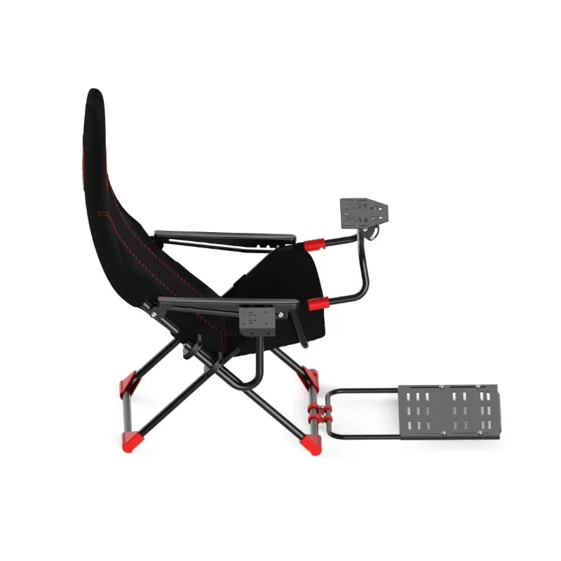 Foldable Race Car Simulator holder Seat Frame Home Driving Game Steering Wheel with Screen holder Pedal Stand with chair bracket