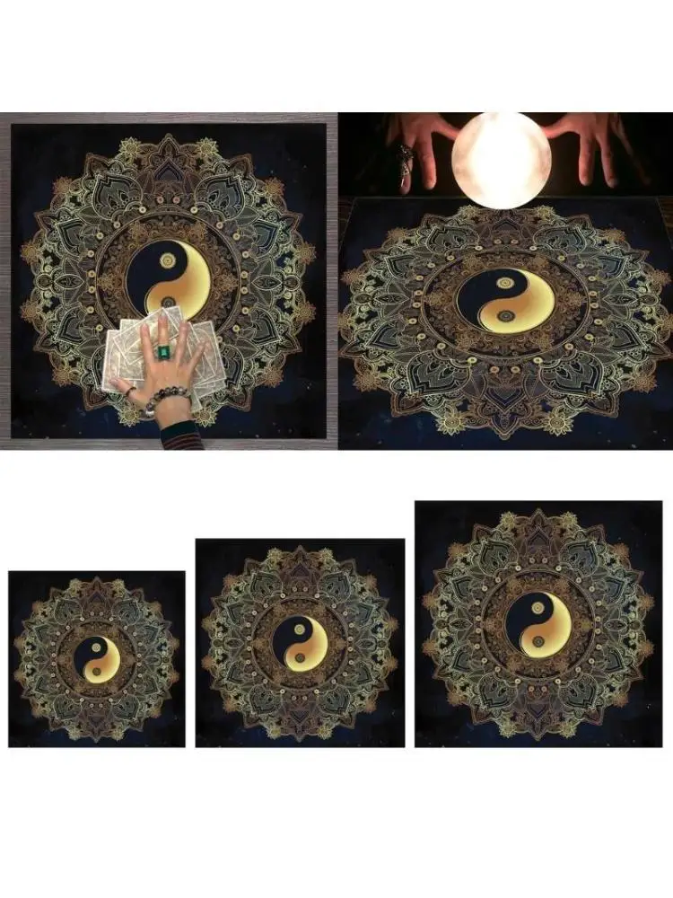 

652F Board Game Pad Astrological Oracles Table Cover Card Mat Divinations Tablecloth