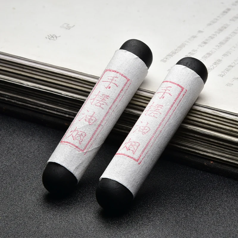 Authentic Chinese Style Ink Sticks Solid Oil Soot Ink Stone Chinese Calligraphy Brush Pen Writing Chinese Painting Ink Blocks