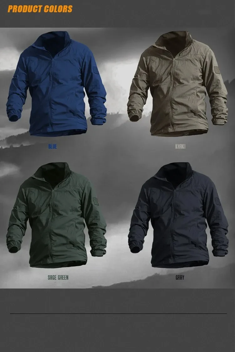 Lightweight Waterproof Tacticals Jacket Men's Summer Breathable Thin Hoody Raincoat Hunting Portable Windbreaker Skin Jackets 10 Sa6f00fb39e454b06b2de77479d539cd3y