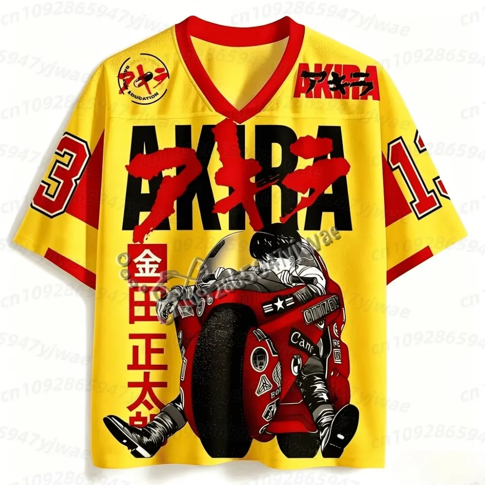 2026 Summer Men Fashion Cartoon Akira 3d Printed Outdoor Sports Fitness T-Shirt Street Plus Size Women Men Name Tag T-Shirt