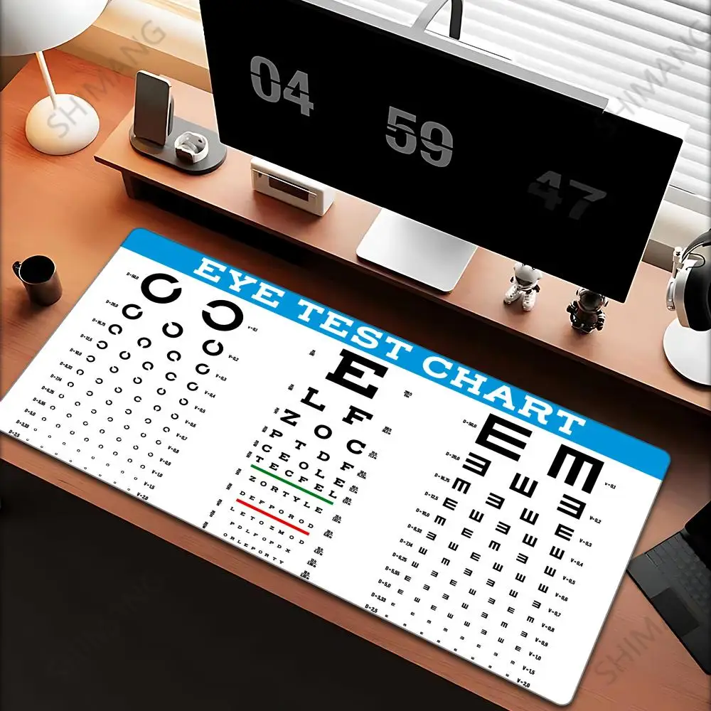 

Medical Eye Vision Chart Mouse Pad Direct selling xxxl Gamer Mousepad Large Mouse Mat Natural Rubber Desk Rug PC Desk Mats Desig