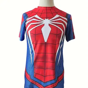 Digital 3D Superhero T-shirt for men, cross-bold, sports clothes, tight top, fitness, spider clothes 10 Main Sales Men's 3D Shirt - №5