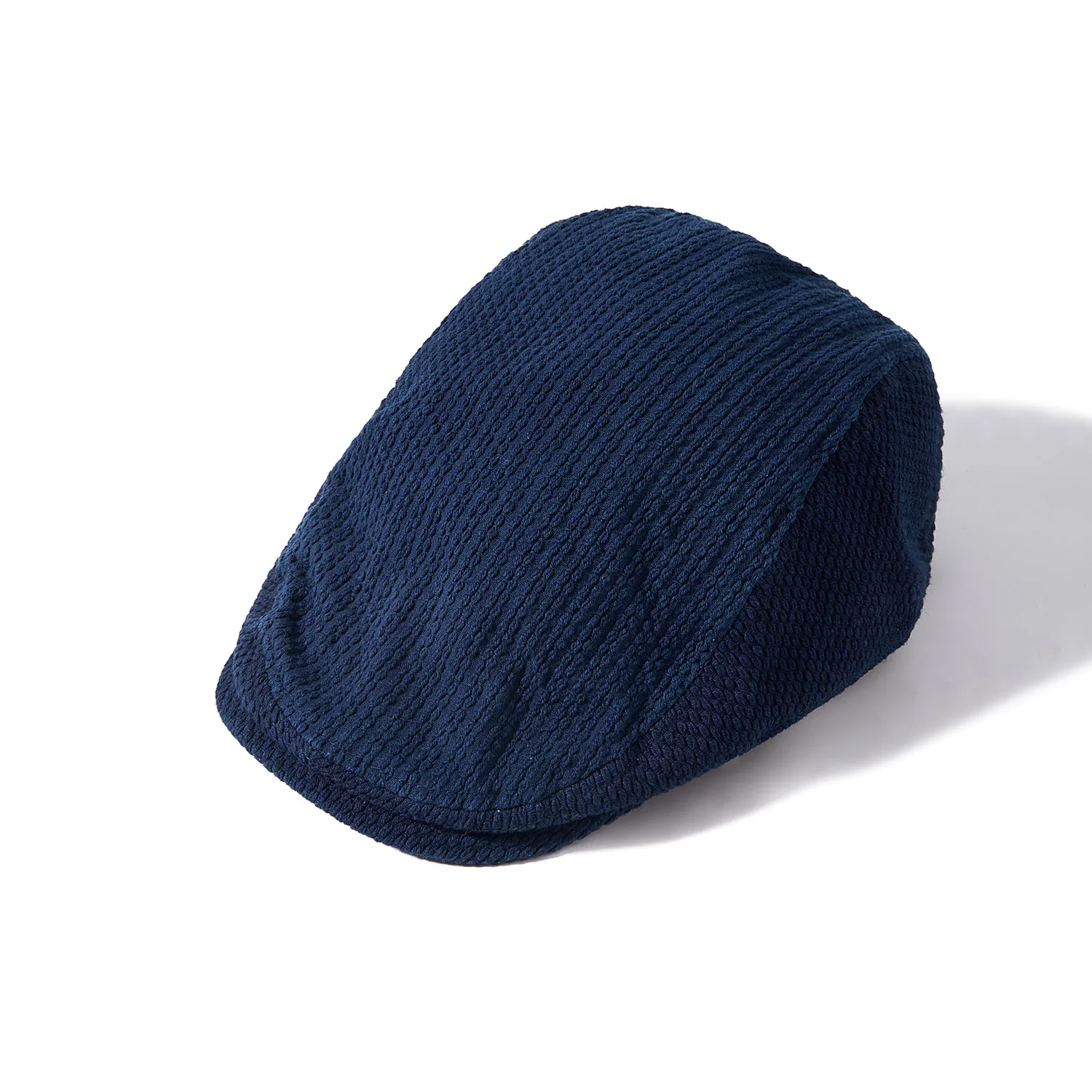 Akkad Kuti Handmade Plant Indigo Dyed High Quality Kendo Fabric Peaked Cap Men's British Retro Casual Hat Men Clothing Accessory
