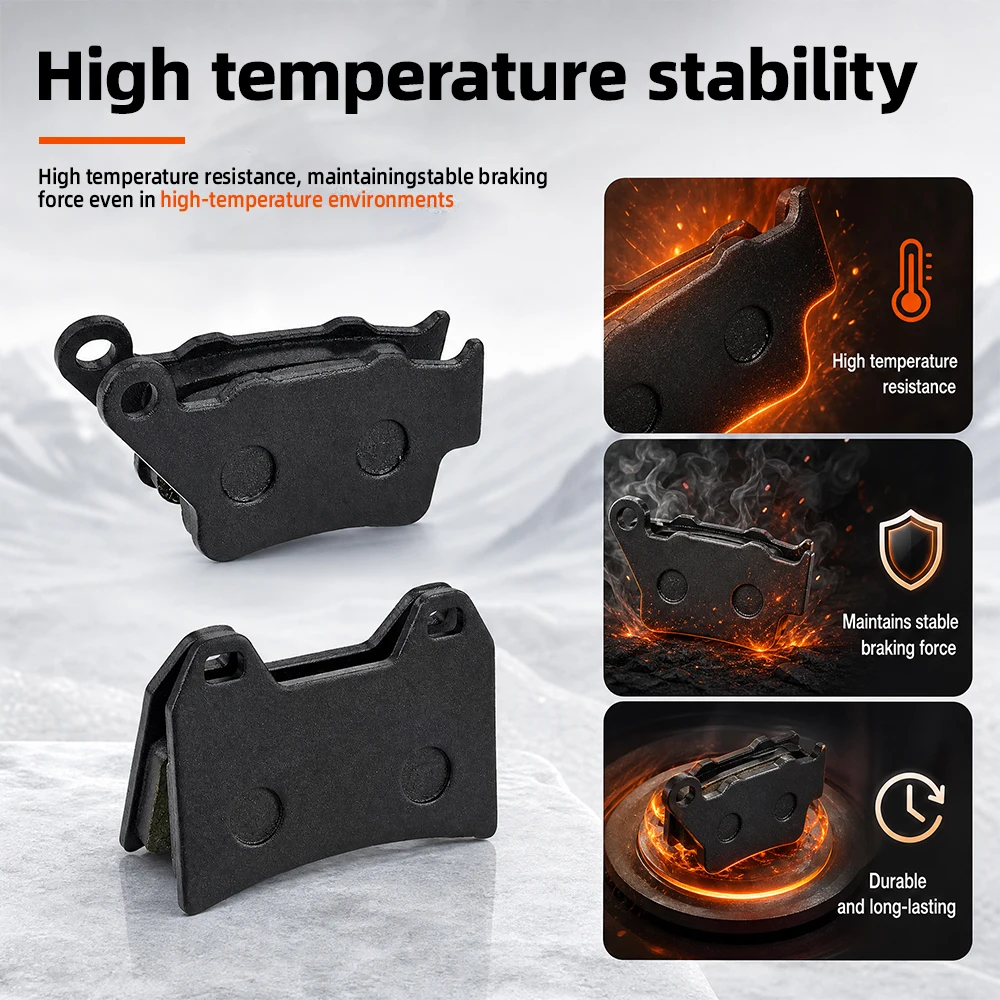 For CFMOTO 450MT Front Brake Pads Rear Pad Disc Brake Pads Add Graphite Motorcycles Accessories ADV Motorcycle Parts view 3