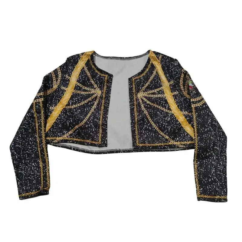 새로운 영화 K-POP 루미 악마사냥꾼 코스프레 의상 소녀 할로윈 블랙 화이트 조끼 코트와 반바지 3종 세트 드레스업