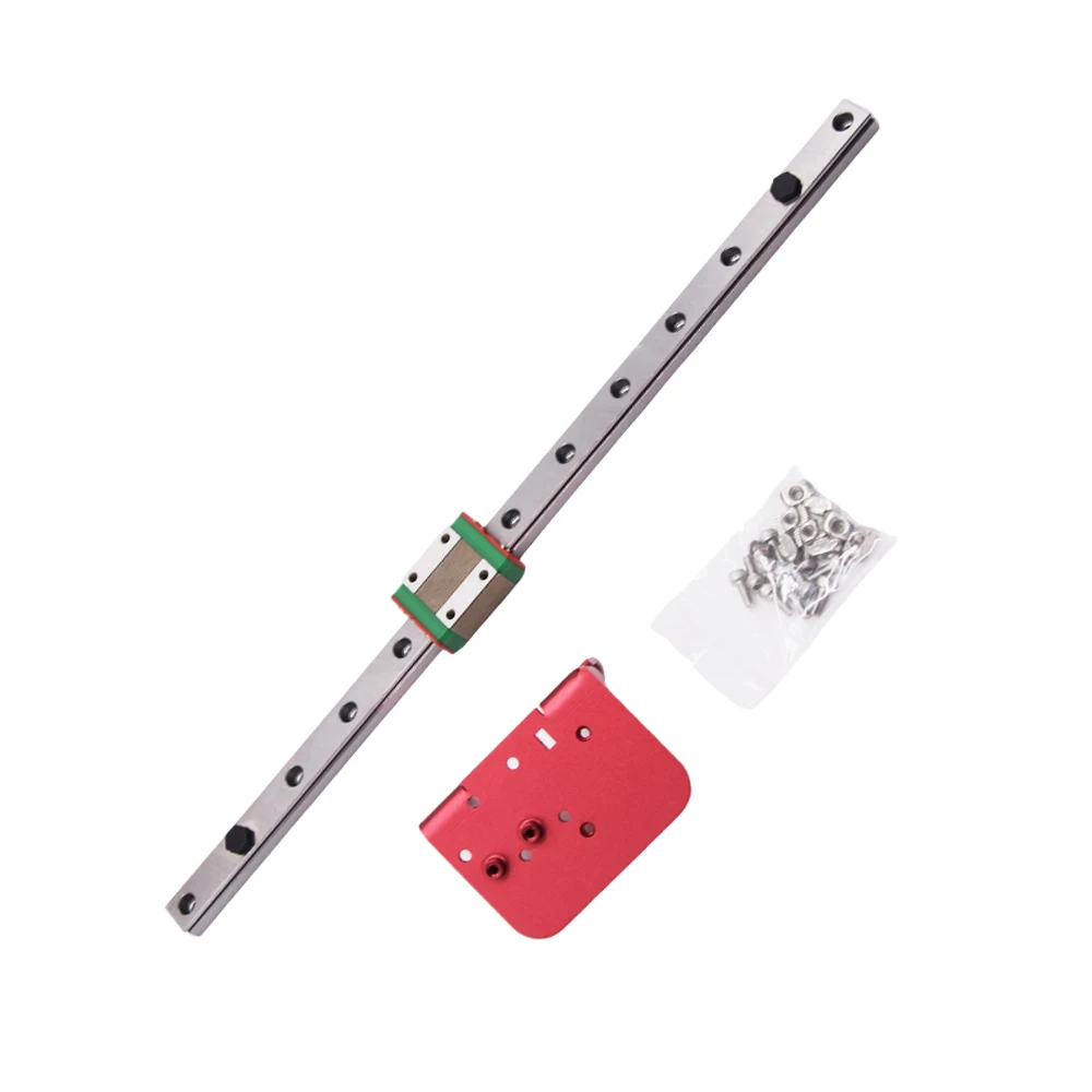 Creativity 3D Ender 3 X-axis MGN12C Linear Rail Guide Kit with Fix Plate Mount Bracket For  Ender3/Pro/CR10/10S
