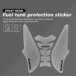 Fit For HONDA VFR 800 F VFR800 2014-2021 Motorcycle Tank Pad Protector Transparent 3D Epoxy Resin Fish Bone Decal
