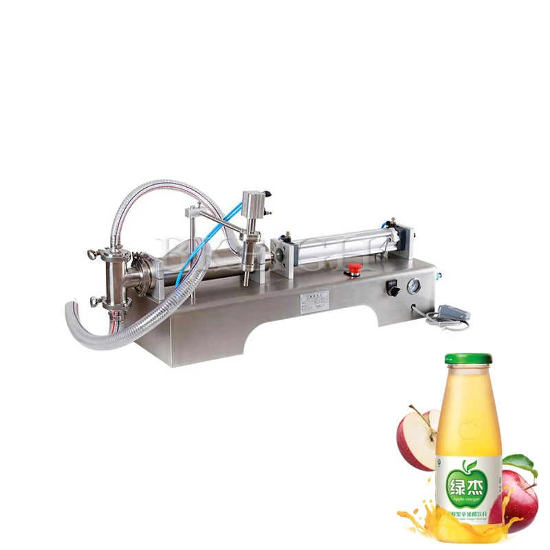 Small Semi-Automatic Pneumatic Filling Machine Liquid Food Lubricant Shampoo Pneumatic Packaging Machine