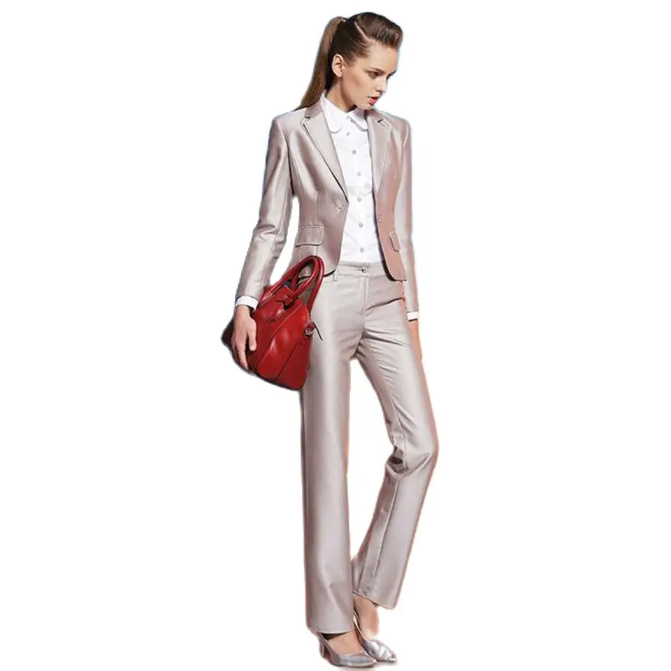 Hot sale Custom made High Quality Formal Ladies Pant Suits for Women Work Wear Suits Office Uniform Styles