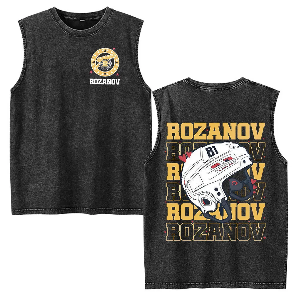 

Heated Rivalry Ilya Rozanov 81 Tank Tops T Shirts Men Women Clothing Harajuku Cozy Oversized Sleeveless Vest T-shirts Streetwear