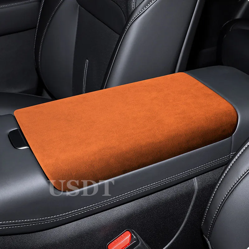 Couvercle de boîte d'accoudoir en daim supérieur, gaine, coque, couverture pour XPeng Xiao Peng XPeng G6 2023 2024, bras de contrôle central central central, assistpolymères