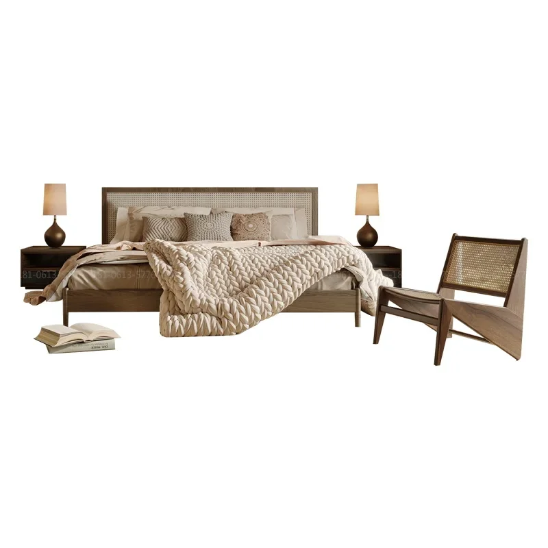 

High-end double bed sofa wardrobe dining chair