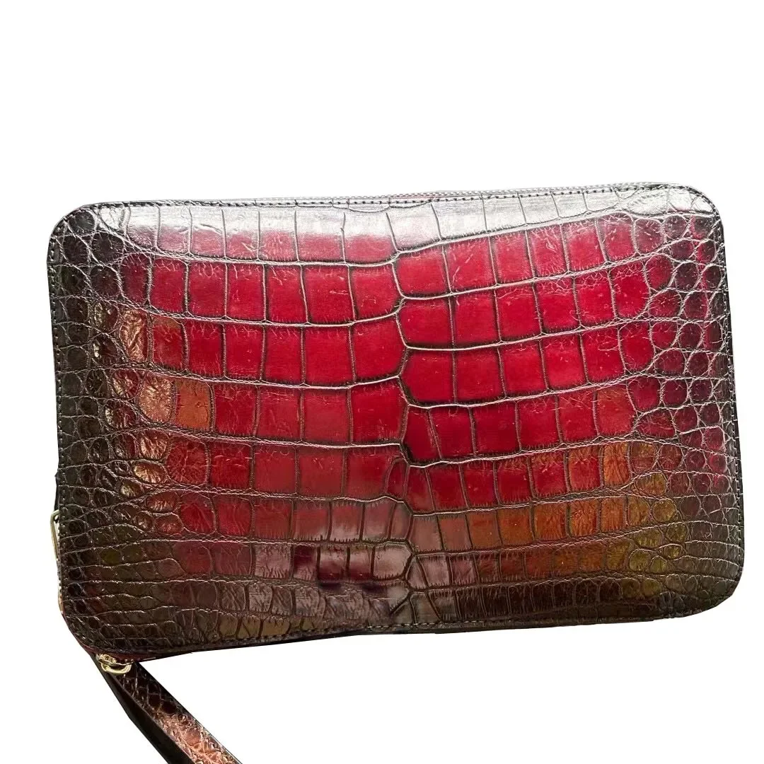 

yingshang new arrival men clutch bag male crocodile leather shoes men crocodile bag men brush color bag for male
