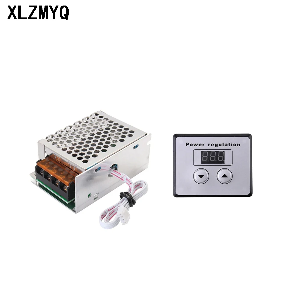 AC 220V 4000W Electronic Dimmer Motor Speed Controller High Power Voltage Regulator Dimmers Switch Thermostat + Digital Meter