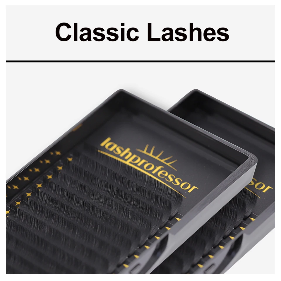 Lashprofessor 16Rows Faux Mink Individual Classic Eyelash Extensions Volume False Eyelashes Soft Natural Classical Lashes Makeup