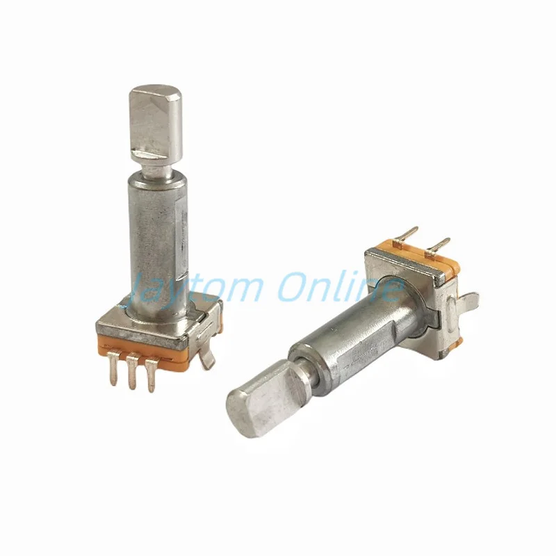 5pcs Rotary Encoder Switch EC11 With Push Switch 30 Position 5pin Plug-in Type 27mm Half Shaft Handle Length