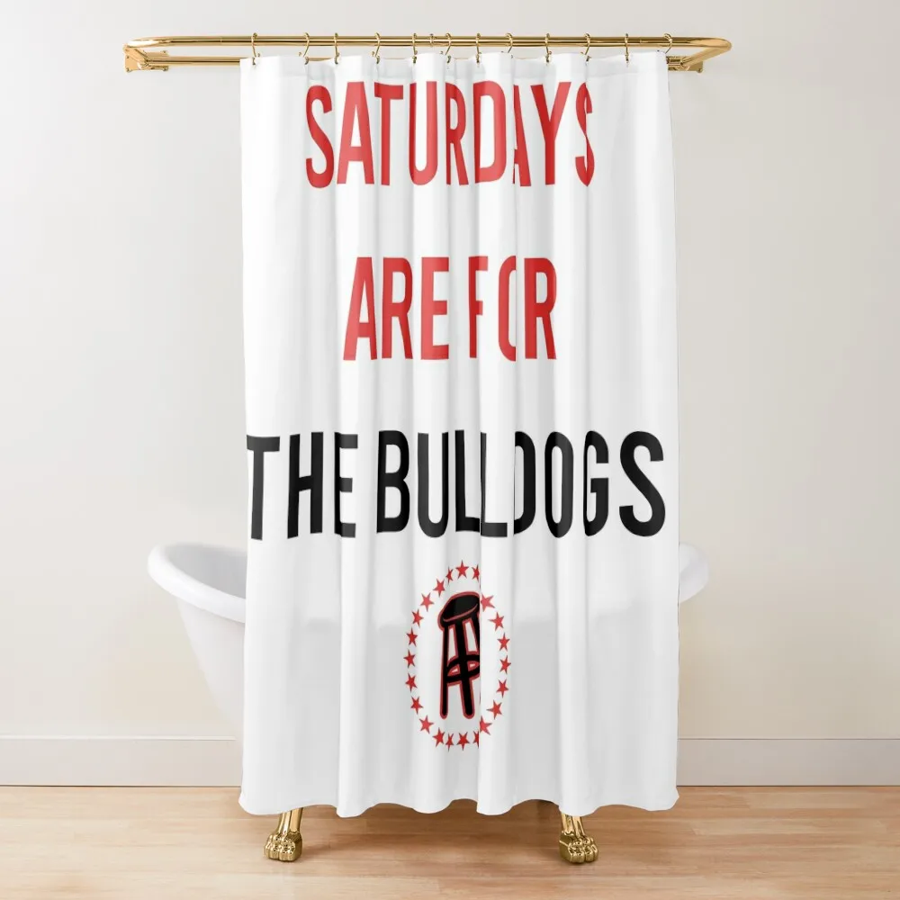 

Saturdays Are For The Bulldogs Shower Curtain For The Bathroom Bathroom Deco Set For Bathroom Curtain