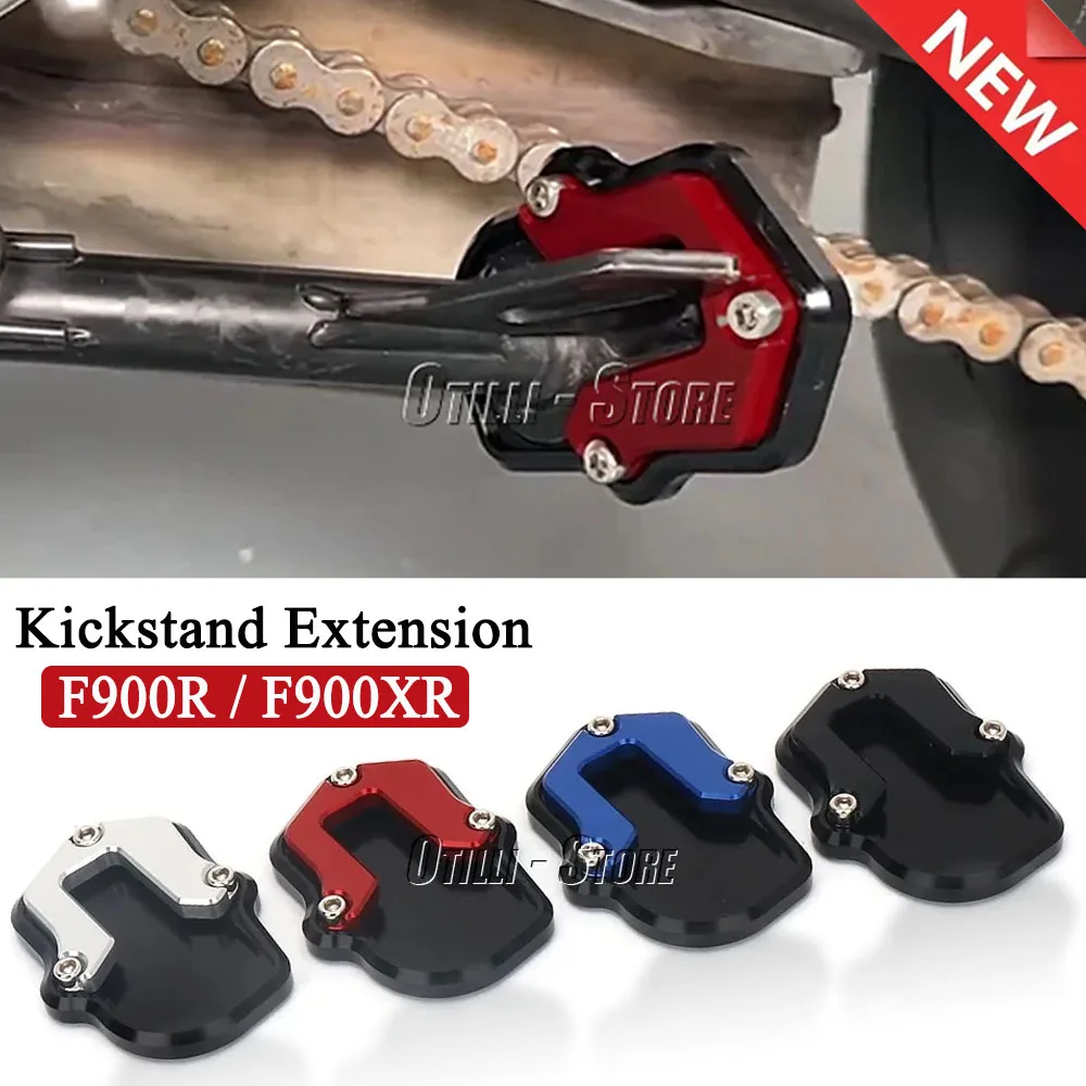 

For BMW F900XR F900R F900 XR R 2020-2025 2024 2023 Motorcycle Accessories CNC Aluminum Side Stand Extended Kickstand Plate Pad