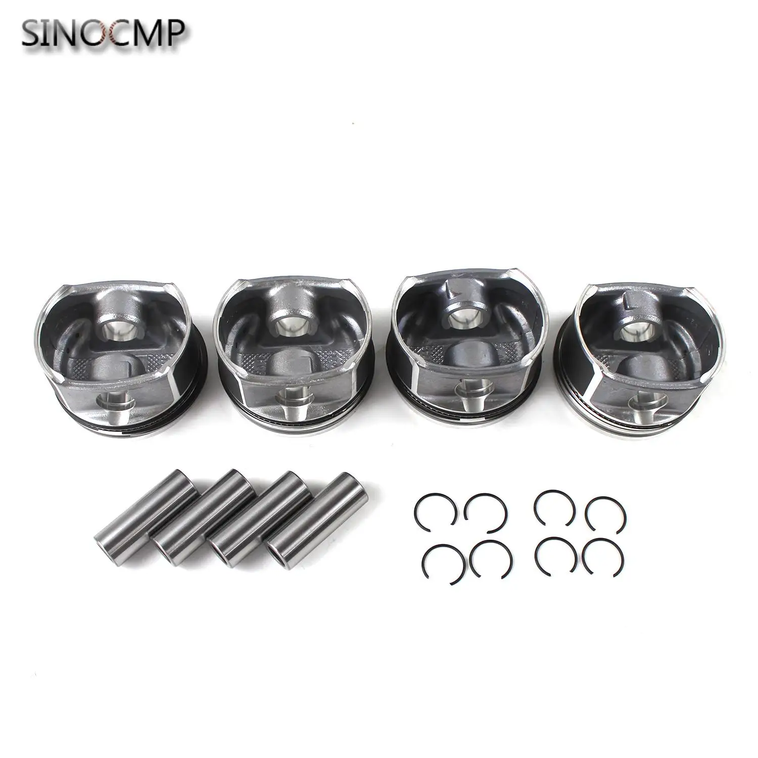 

4pcs Pistons & Rings Set Φ82mm 2710300024 2710302217 2710306617 A2710302217 For 1.8L Mercedes-Benz W203 W204 A209 C200K M271