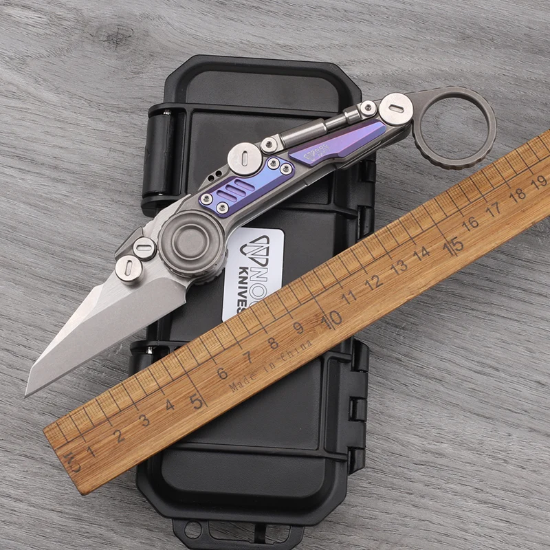 NOC MT11 Folding Knife M390 Steel Sheet Titanium Alloy Handle Outdoor Camping Survival Self-defense Collection And Play Tools