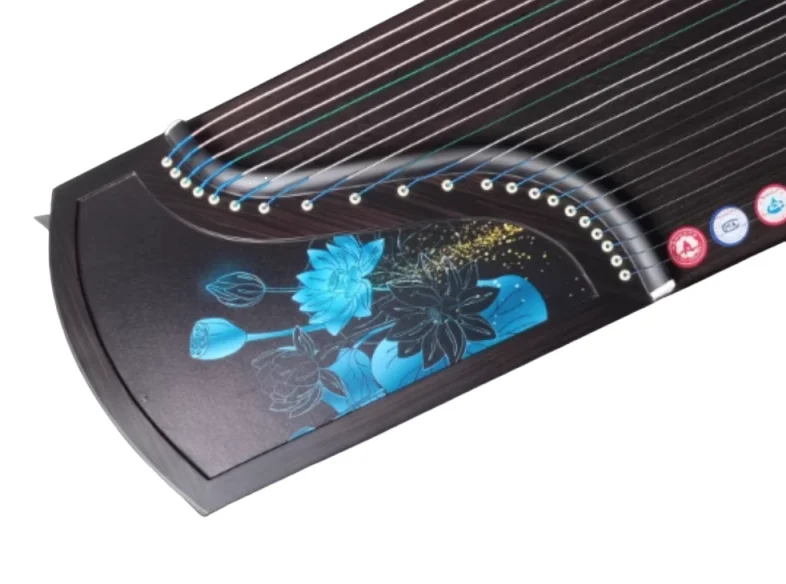Guzheng Blue Lotus Pattern 163cm 21 strings Chinese string instruments