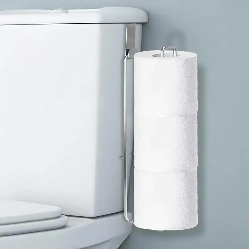1 Stück Robuster Toilettenpapierhalter aus Eisen - Wandmontierter Rollenhalter mit Ablage, Multifunktional für Badezimmer Küche Wohnmobil
