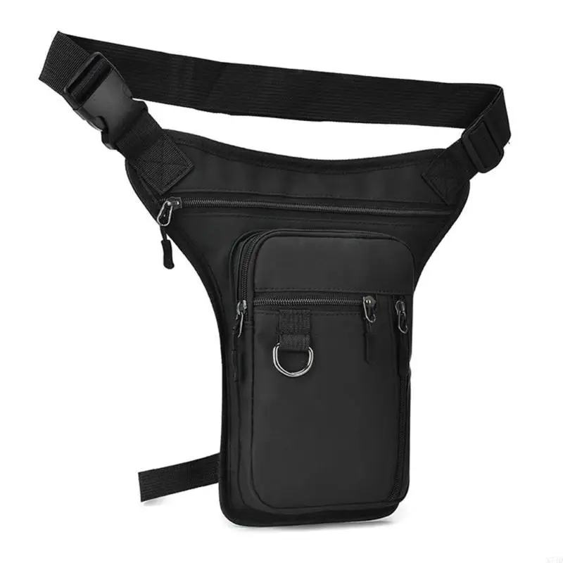 

X7JD Man Outdoor Thigh Bag Waist Pack Leg Bag Water Resistant Waist Bag Motorcycle Drop Leg Bag for Hiking Climbing Cycling