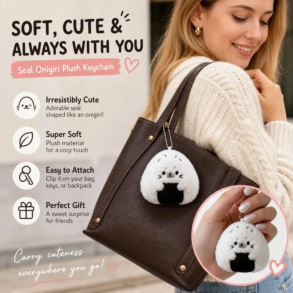 Kawaii Rice and Vegetable Seal Plush Keychain Cute Sushi Seal Stuffed Animal Bag Charm Soft Penguin Pendant Keyrings Girls Gifts