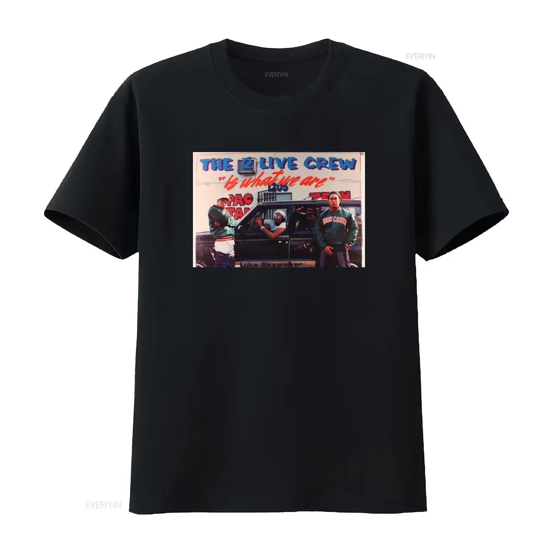 Camiseta estilo hip hop The 2 Live Crew Band RIP Fresh Kid Ice Vintage Music, vintage, lavada, elástica, suave y cómoda para hombre.
