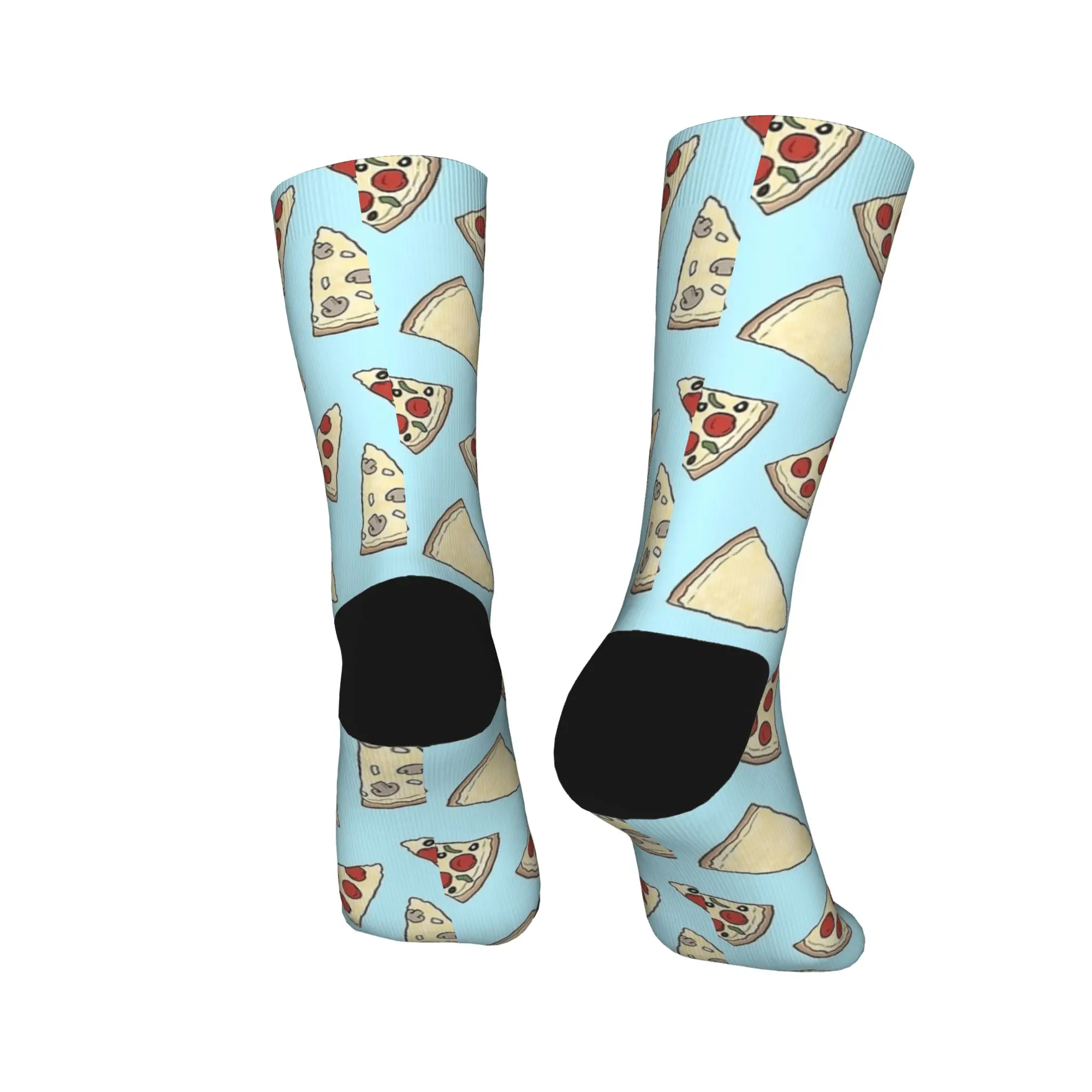 بيتزا شريحة نمط الجوارب الزرقاء جوارب عصرية للرجال تنفس في الهواء الطلق جوارب رياضية الشتاء مخصصة المضادة للبكتيريا الجوارب #4