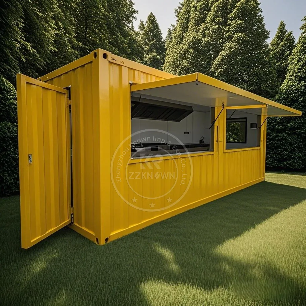 Низкая цена 2025 года, 20 футов, сборный контейнер для кофейни, роскошный контейнер на заказ для ресторана и бара, стандарт США