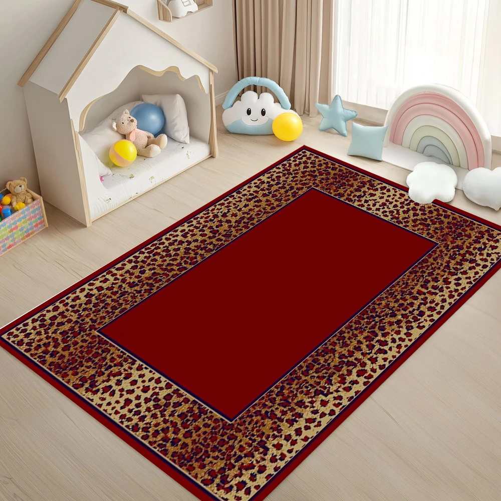 Animal Print Leopard Tiger Pattern Rug Wild Fashion Luxury Style Large Area Carpet for Living Room Bedroom Decor image 3