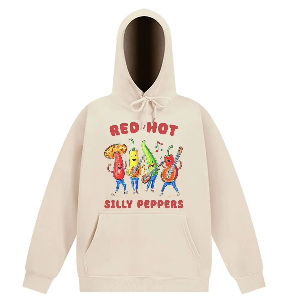 

Red Hot Silly Peppers Funny Fashion Print Vintage Men's Women Oversized Hip Hop Hoodies Men Women Harajuku Oversized Tracksuit