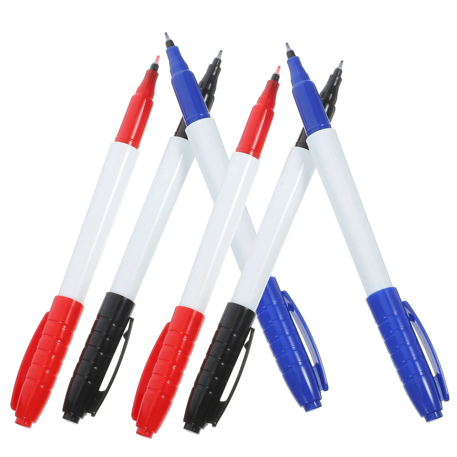 6 Pcs Super Fine Whiteboard Pen Student Liquid Chalk Marker Pens Plastic Dry Multi-function Erase Markers