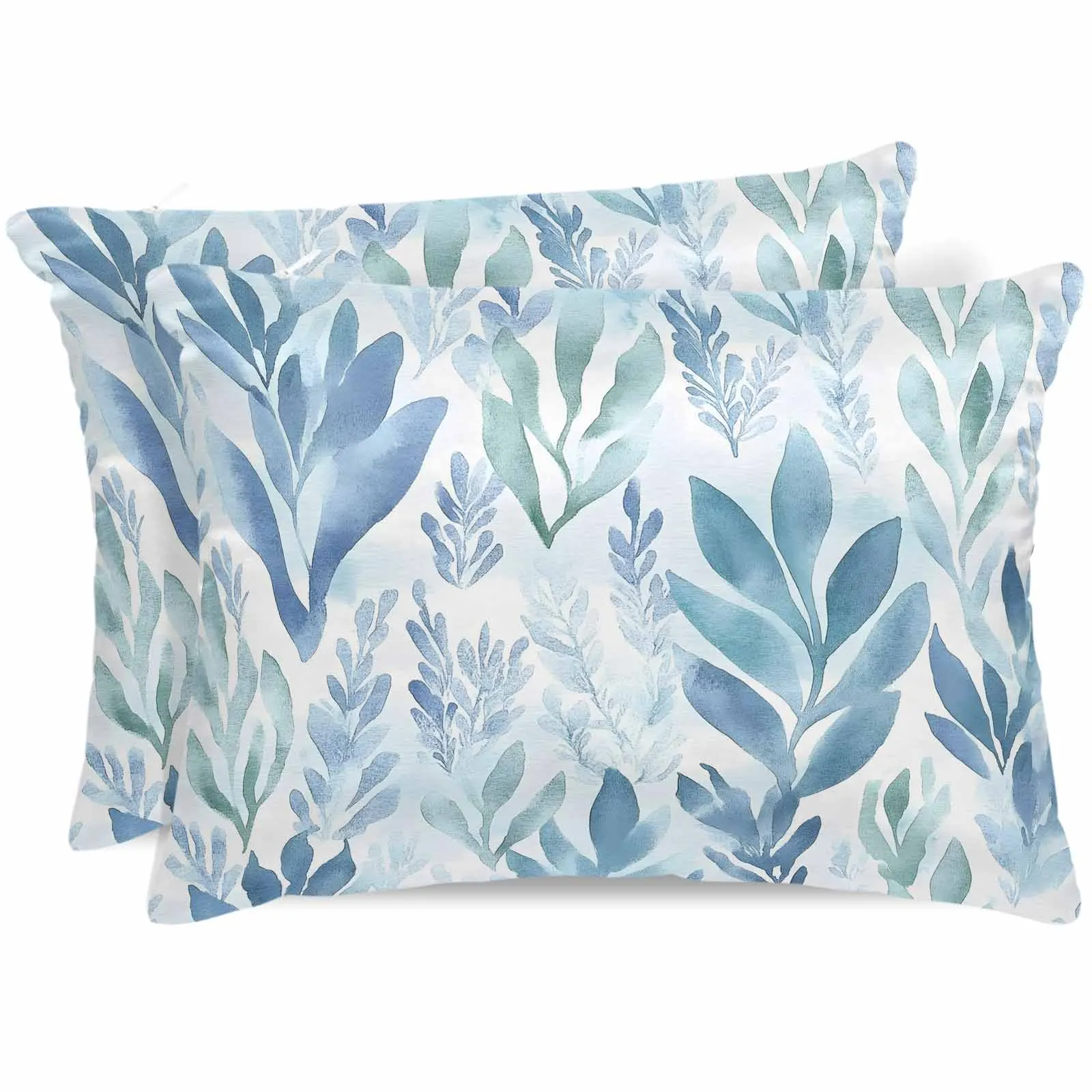 

Vintage Coral Plant Bed Satin Pillowcase 2pcs Sofa Pillow Cover Case Bedroom Satin Cushion Covers Home Decor