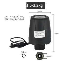 1PC Automatic Water Pump Pressure Switch Controller Double Contact AC220V 15/10A 3/8 Inch Internal Thread