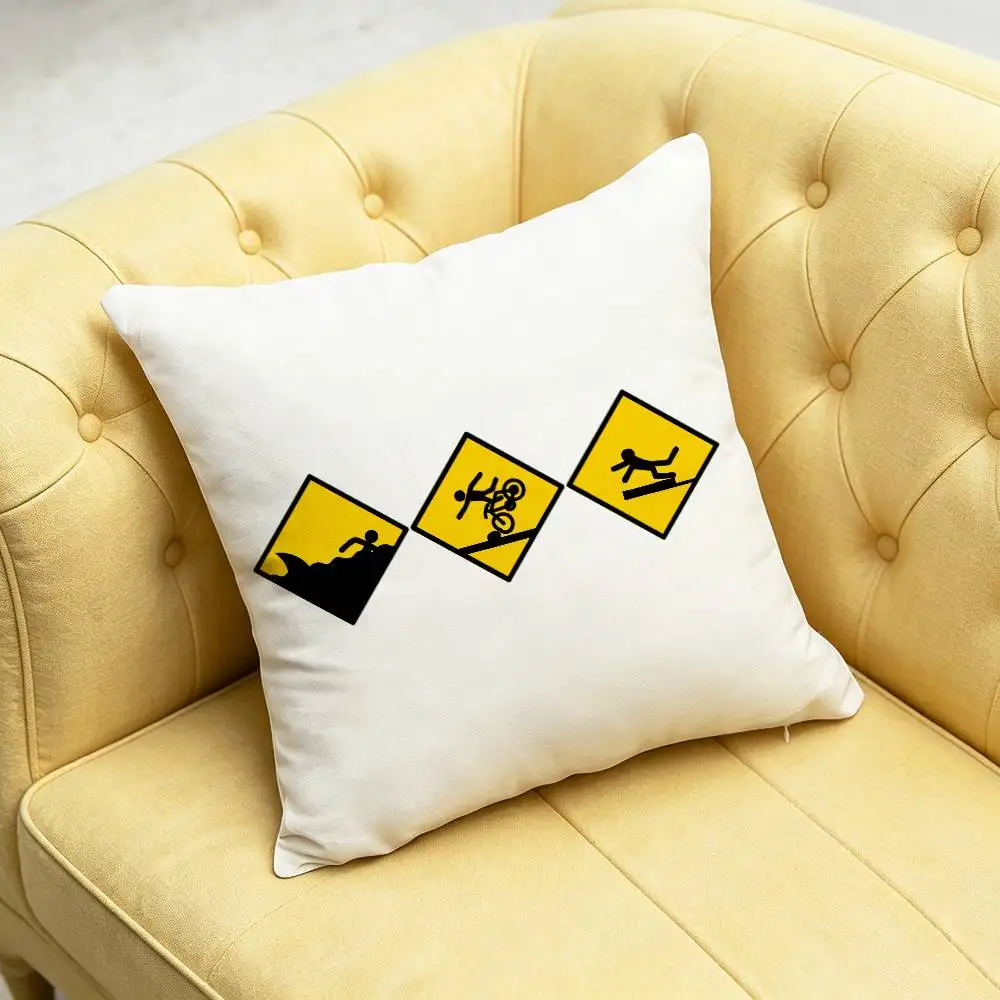 For Swim Bike Run Triathlon Throw Pillow Case 45cm 30cm 65cm 40cm Home Custom Square Pillowcase Cushion Cover