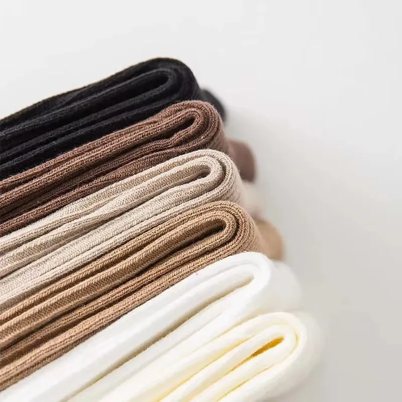 10/5 أزواج بلون المرأة منتصف طول الجوارب الترفيه جودة عالية ربيع الخريف البساطة شريط لينة تنفس المرأة Soc #5