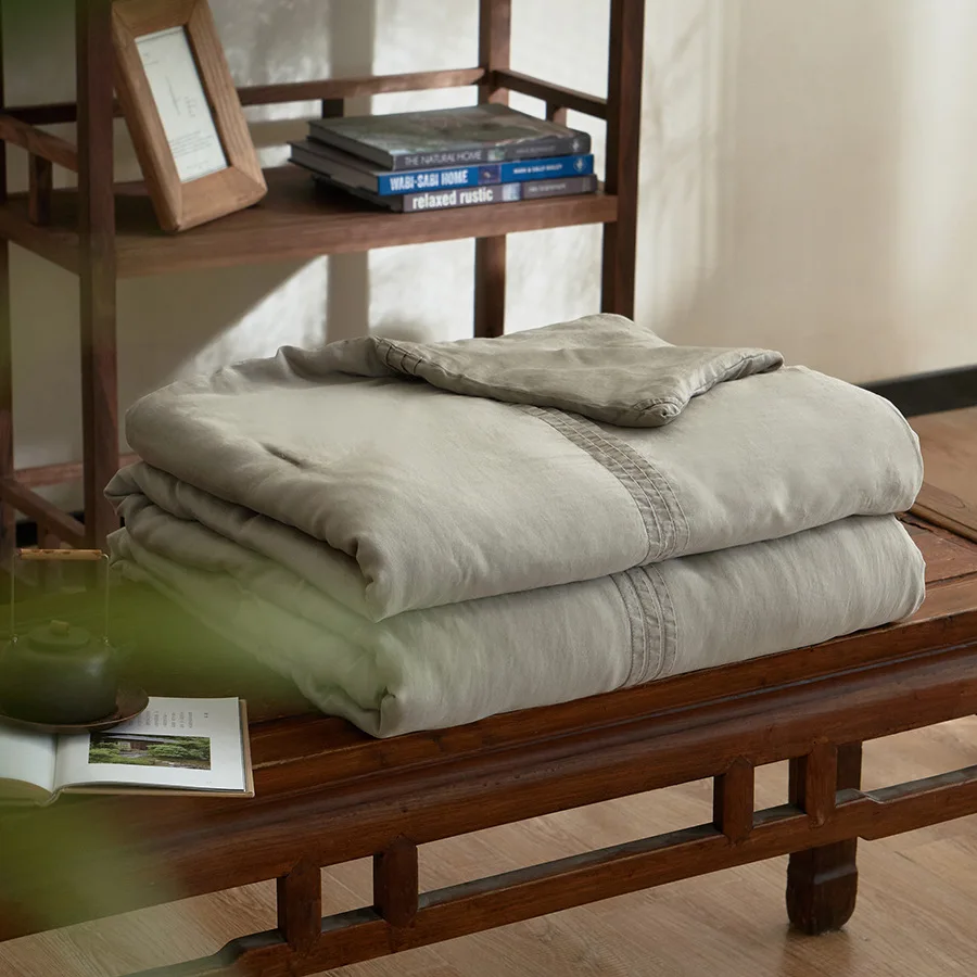 Lyocell Summer Quilt For Bed Japanese Washable Cooling Duvets Blanket Double Bed King Size Comforter 2020*240cm