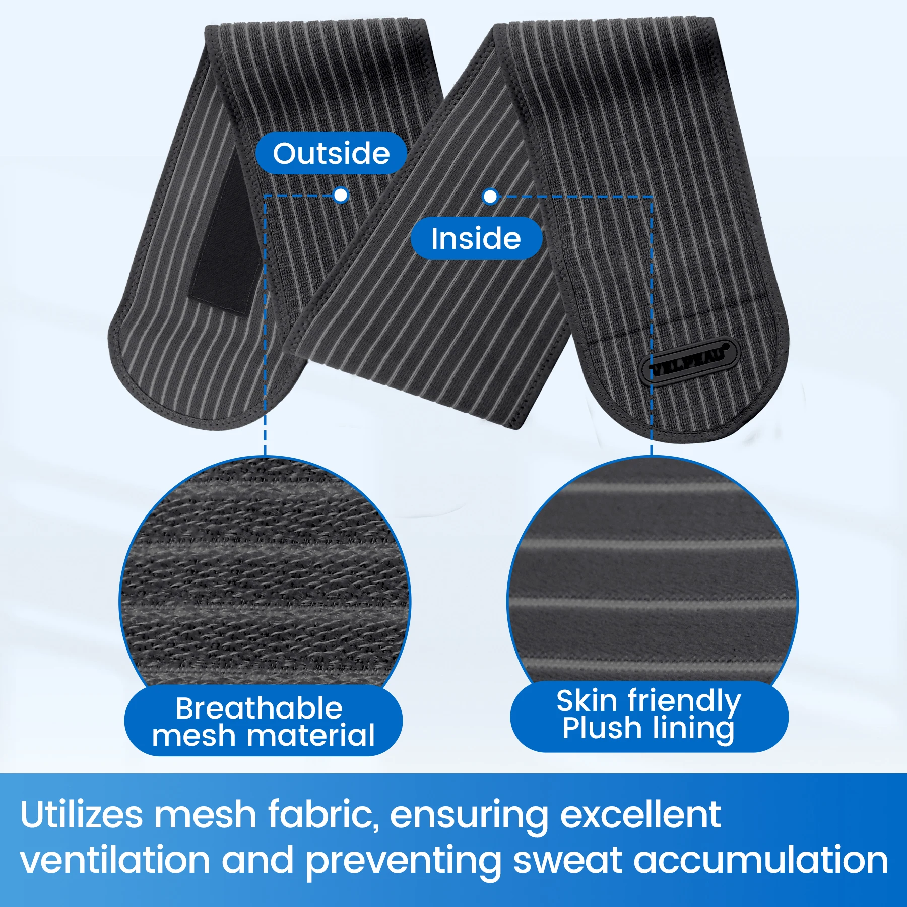 VELPEAU Umbilical Hernia Belt for Epigastric Incisional and Belly Button Hernia, Navel Abdominal Binder with Compression Pad
