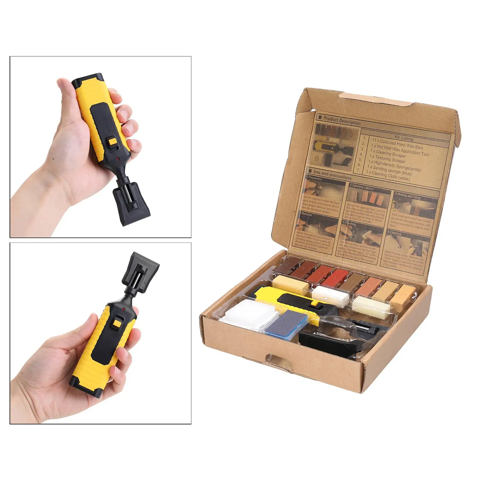 Laminate Floor Fitting Set Multi Colored Repair Kit for Home Worktop Hardwood Vinyl Surface