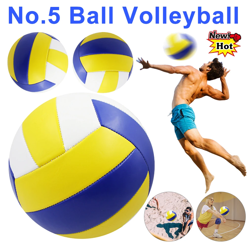 N. Pallavolo a 5 palloni Pallavolo da competizione professionale in PVC per palloni da allenamento per sport indoor all'aperto da spiaggia Luce soffusa ermetica