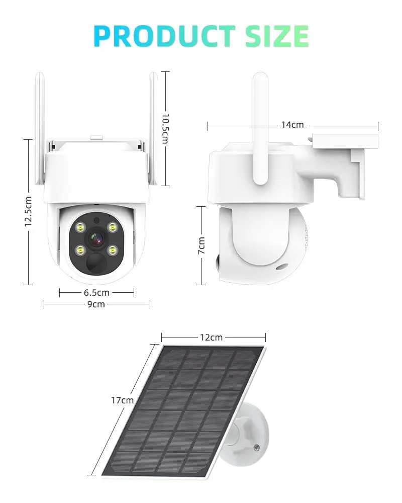 4MP 4CH 10.1 นิ้วหน้าจอ LCD 4MP 4CH แบตเตอรี่ไร้สายกลางแจ้ง 8 ช่อง NVR Kit พลังงานแสงอาทิตย์กล้อง WiFi กล้องวงจรปิดระบบ