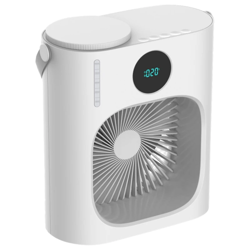 

Mini USB Cooling Portable Air Conditioner Fan Rechargeable Portable Silent Spray Desktop For Office Bedroom