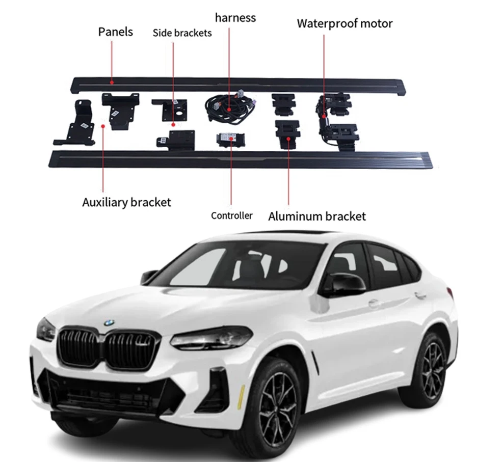 

For Newest Model Electric Side Steps Running Board Aluminum Electric Side Step for 19-23 BMW X4