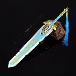 World of Warcraft Weapon Grand Marshal's Claymore Two-handed Sword Game Peripheral 21cm Metal Sword Weapon Model Gifts Toys Boys