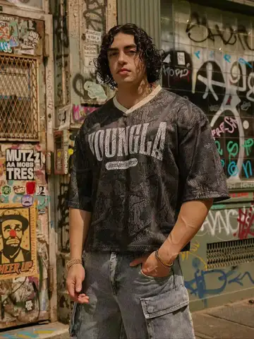 2025 남성용 통기성 메쉬 반팔 셔츠, 아메리칸 스타일, 여름 스포츠 피트니스, 신상 오버사이즈 티셔츠 Best5